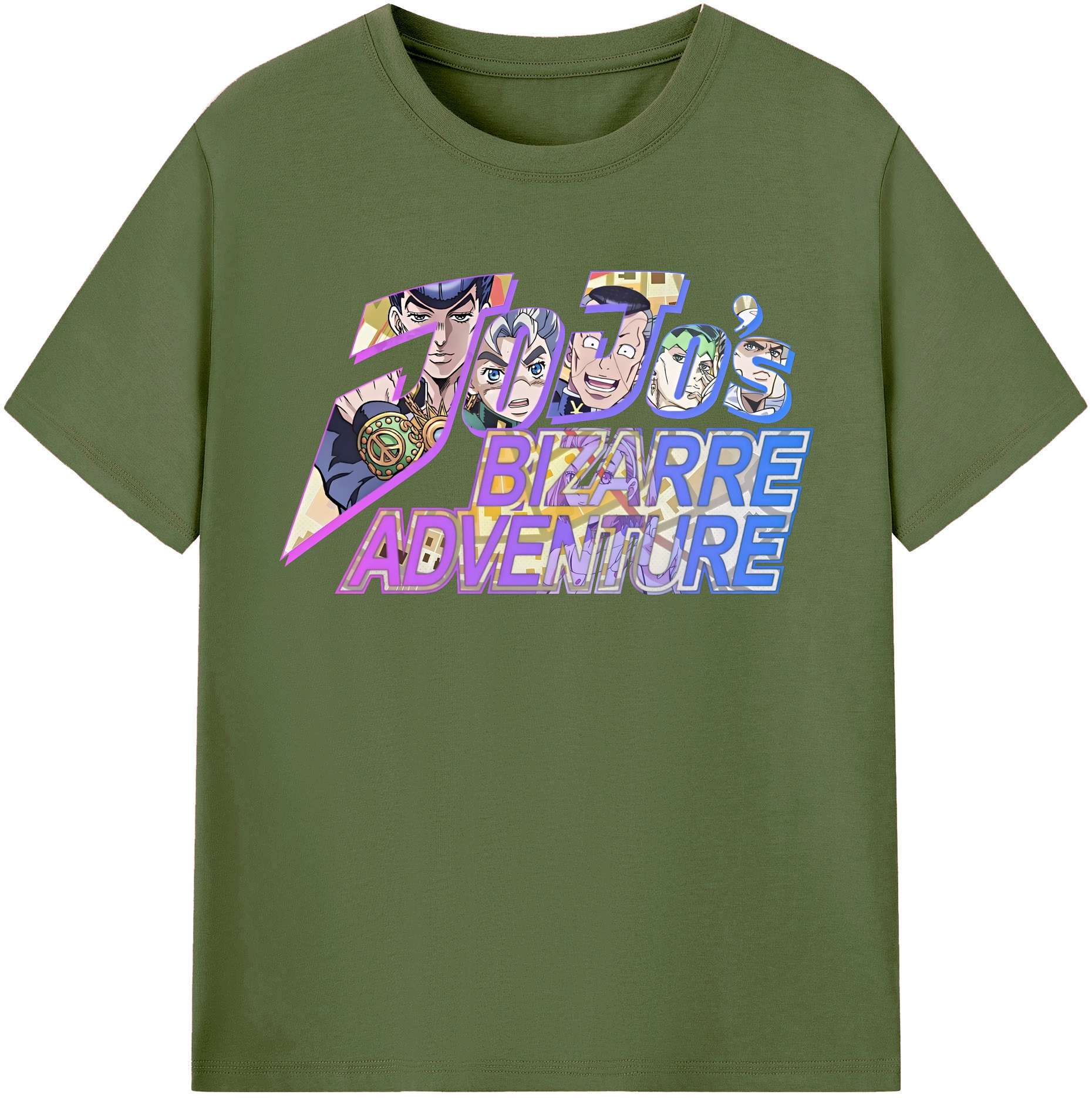 （画像用） ジョジョの奇妙な冒険 JoJo's Bizarre Adventure 綿100％半袖Tシャツ（フロントプリント）